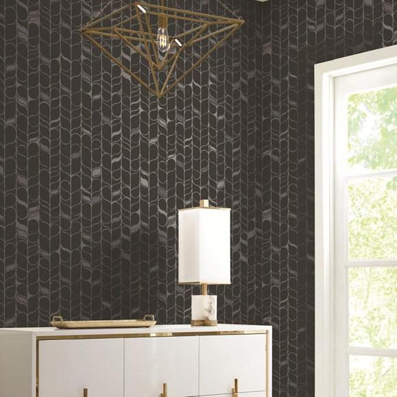 Обои York OS4205 Perfect Petals Black/Silver