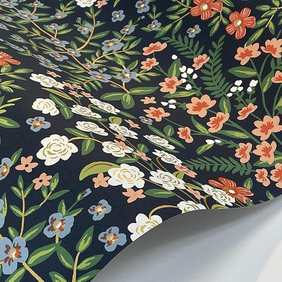 Обои York RP7376 Wildwood Garden Navy