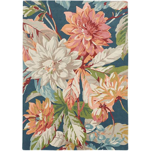 Ковер Sanderson 50608 (140x200) Dahlia & Rosehip Teal 140x200 см