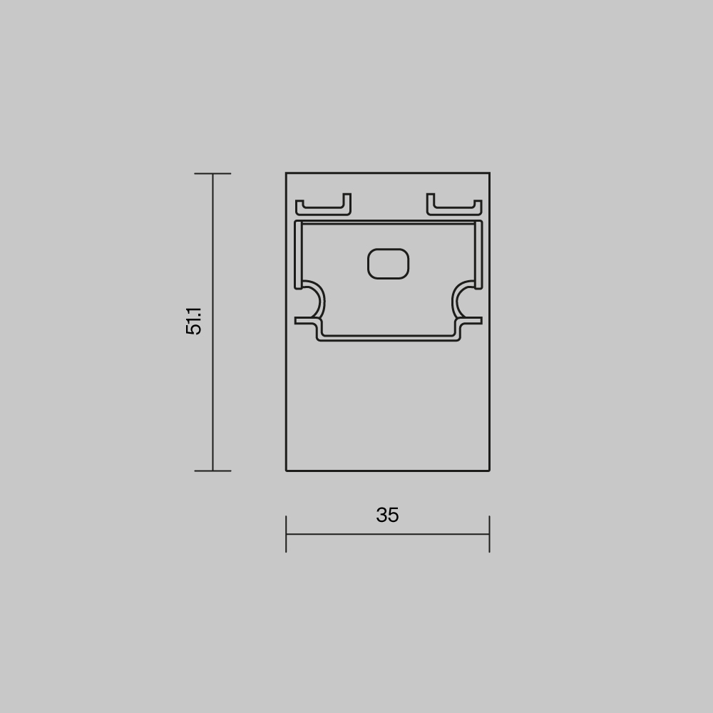 Комплект заглушек  2шт Maytoni Led Strip ALM-3551-B-EC 642063