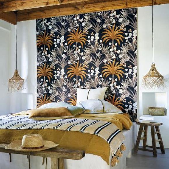 Обои Casamance 75521018 Mirissa Encre/ocre