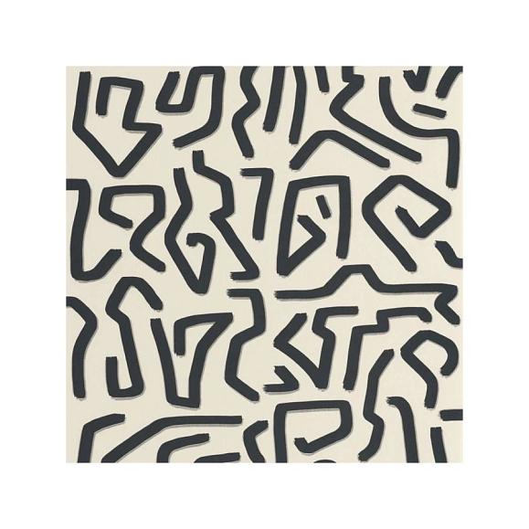 Обои Casadeco 89350990 Symbol Lin / noir