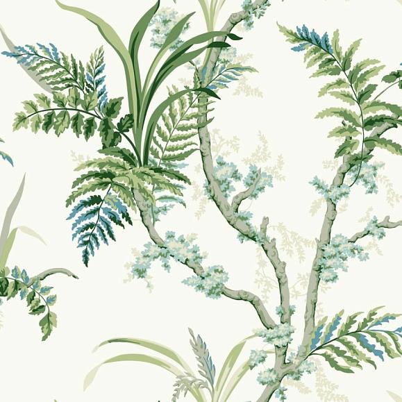 Обои York GR5991 Enchanted Fern Blue/Green