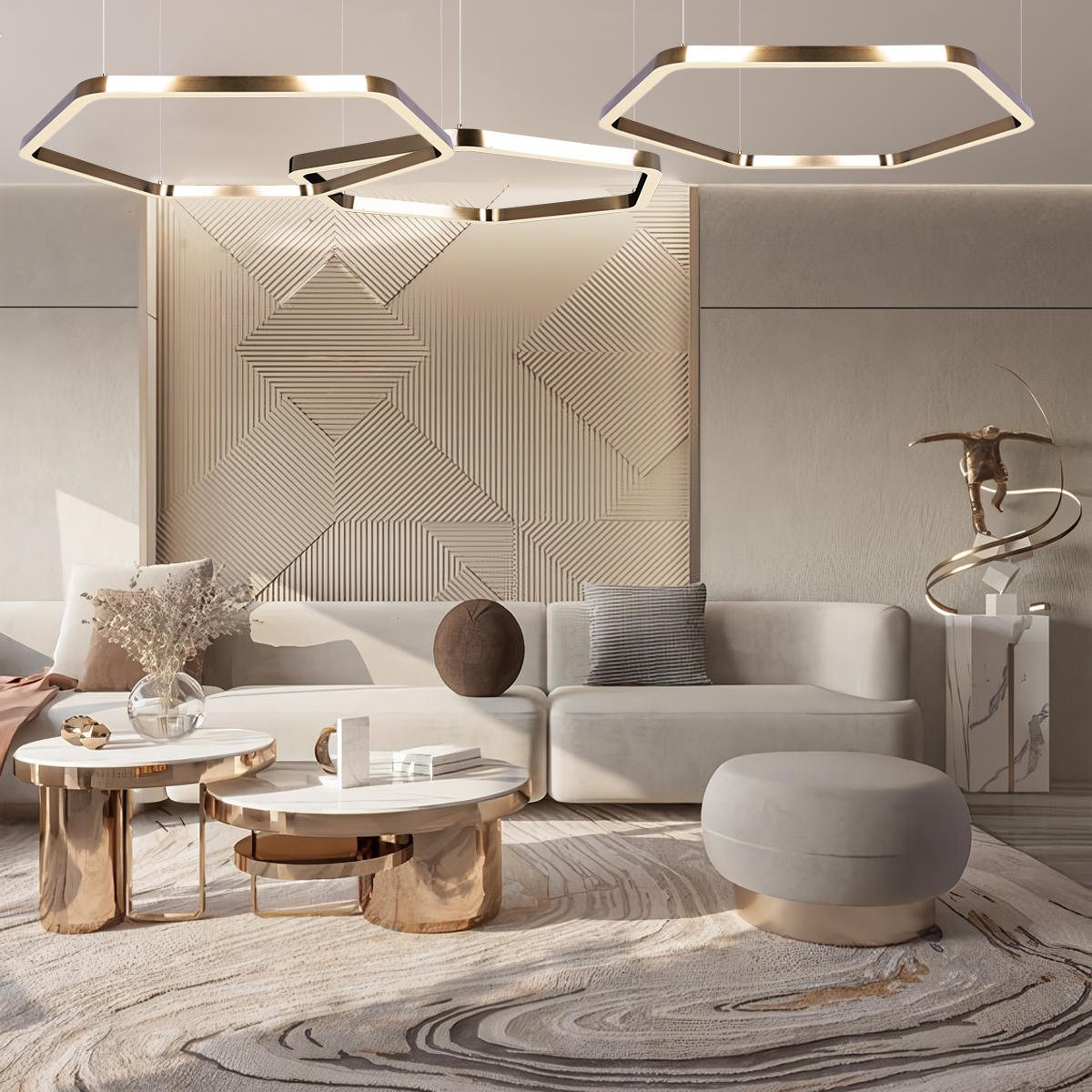Подвесная люстра Loft IT Titanium 10243XL Gold