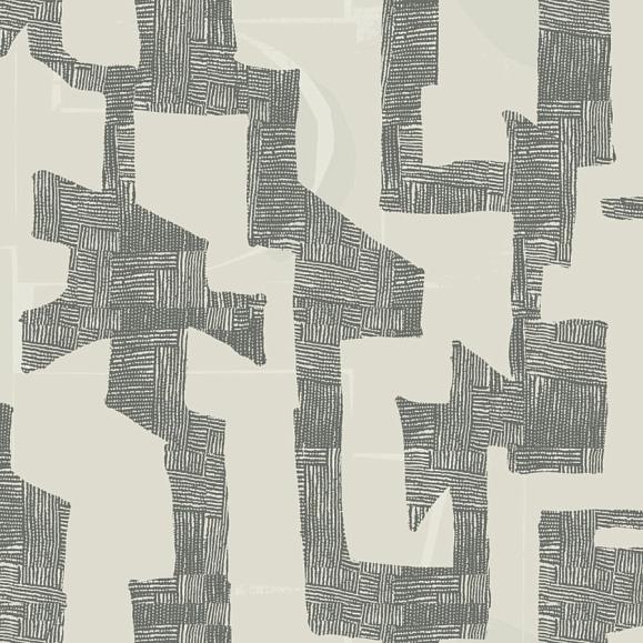 Обои York AG2101 Nikki Chu Modern Tribal Linen/Charcoal