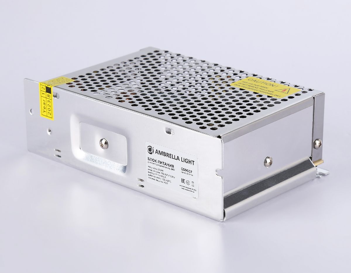 Блок питания Ambrella Light LED Driver 24V 200Вт AC90-260 8.3A IP20 GS9607