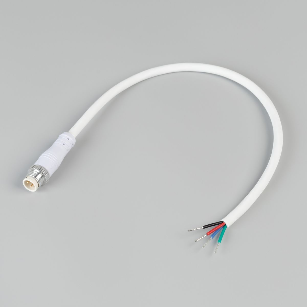Коннектор питания Arlight ARL-WAVE-1615-CON-POWER-MALE-4PIN-WHT (IP67 Пластик) 060094