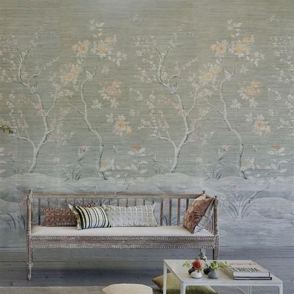Панно Designers guild PDG1145/01 Manohari Grasscloth Blossom