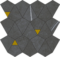 ITALON / ИТАЛОН METROPOLIS Imperial Black Mosaico Vertex Матовый