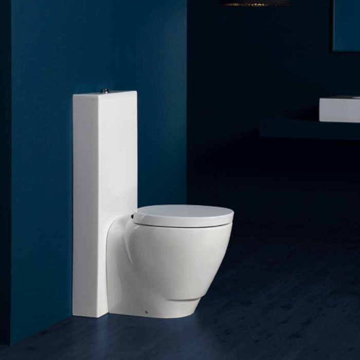 Simas Bohemien унитаз напольный 36,5х53,5см, цвет: белый/хром