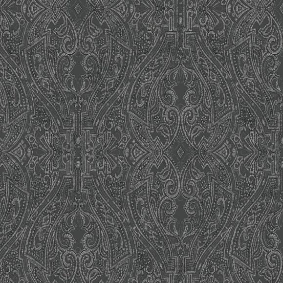 Обои York HO2134 Ascot Damask Black