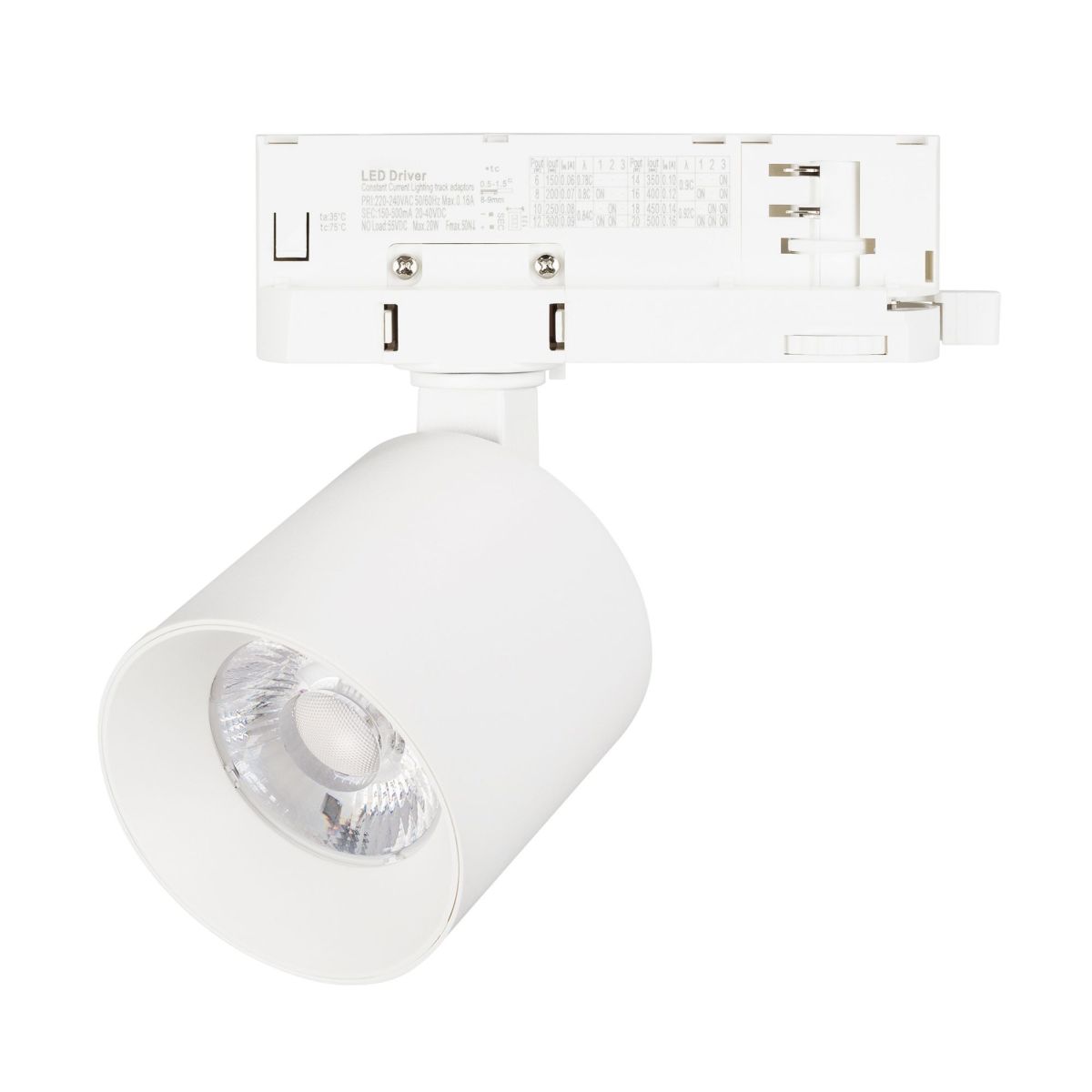 Трековый трехфазный светильник Arlight LGD-DYKE-4TR-R60-8W Warm3000 (WH, 20 deg, 230V) 052144