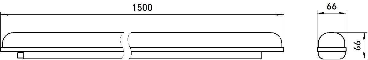 Линейный светильник Эра SPP-202-0-65K-L48 Б0066926