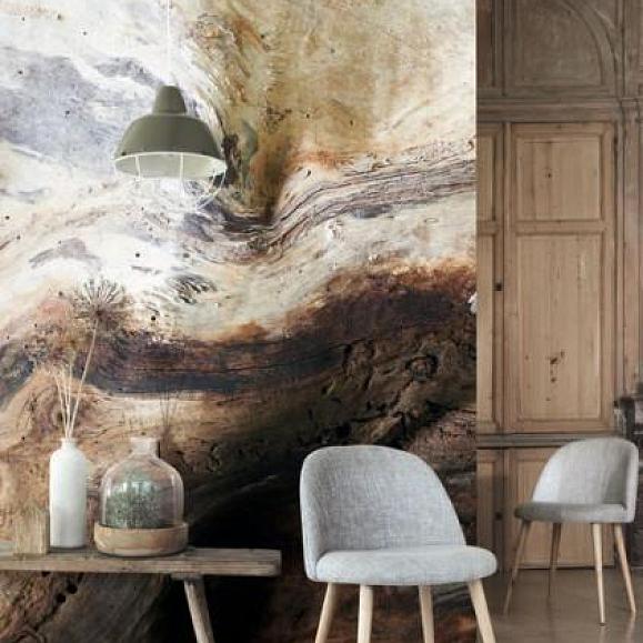 Панно Casadeco 86151575 Woods Panoramique Saule Beige