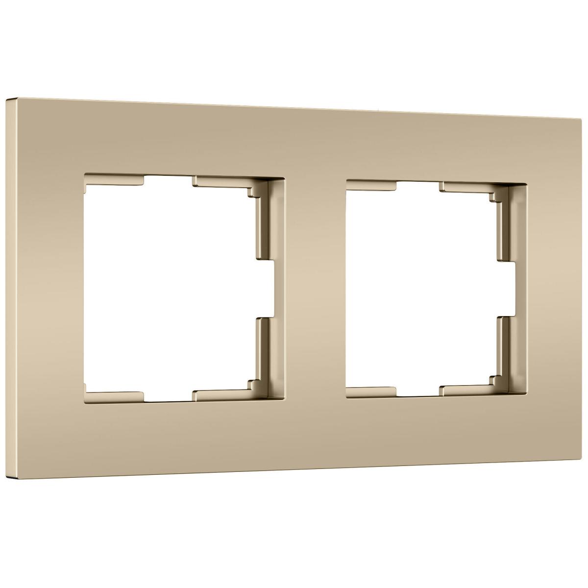 Рамка на 2 поста Werkel Slab (шампань софт) W0022911 4690389218378 a071624