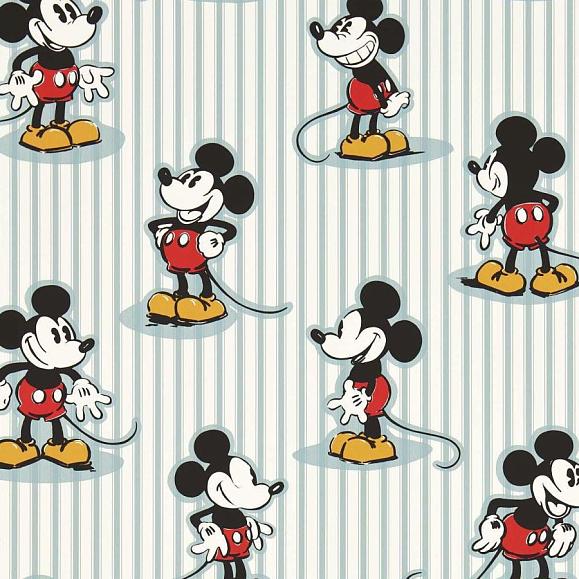 Обои Sanderson 217271 Mickey Stripe Sea Salt