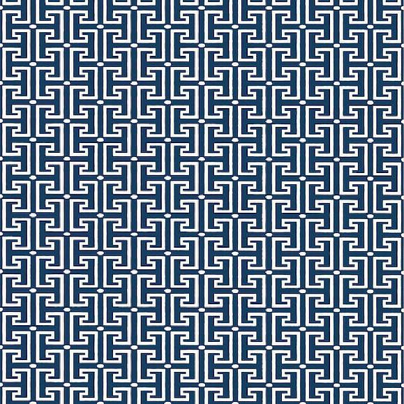 Обои Thibaut T20866 T-Square Navy and White