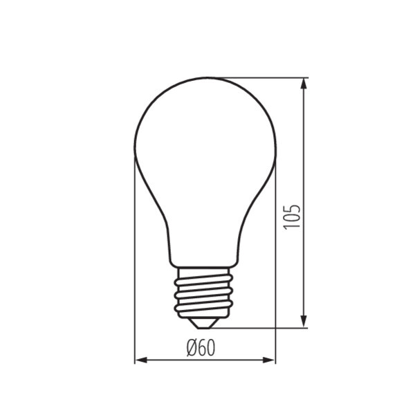 Лампа светодиодная Kanlux Xled E27 7W 2700К 29609