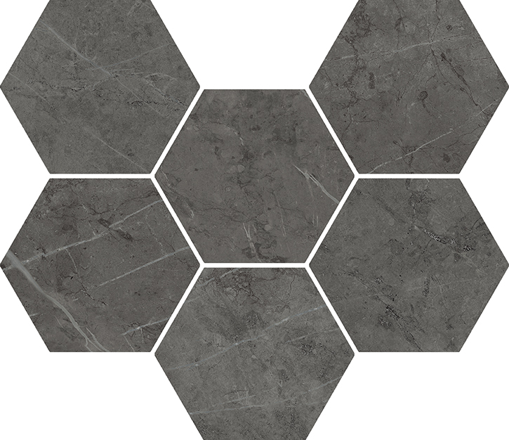 CHA.EVO ANTRACITE MOSAICO HEXAGON