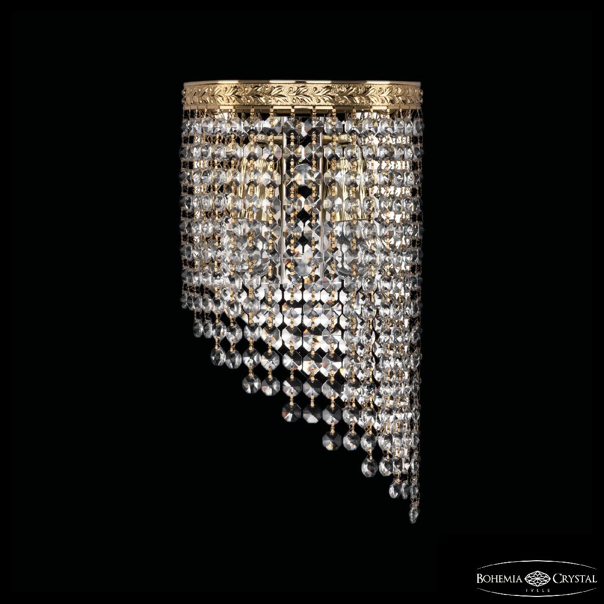 Настенный светильник Bohemia Ivele Crystal 83401BR/18IV-34 G R