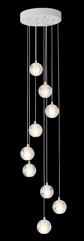 Подвесная люстра Crystal Lux Gaspar GASPAR SP9 D300 WHITE