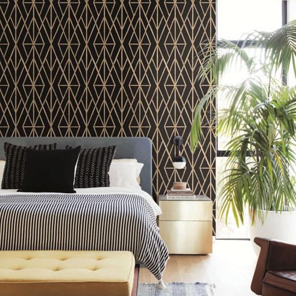 Обои York CV4448 Riviera Bamboo Trellis Black/Natural