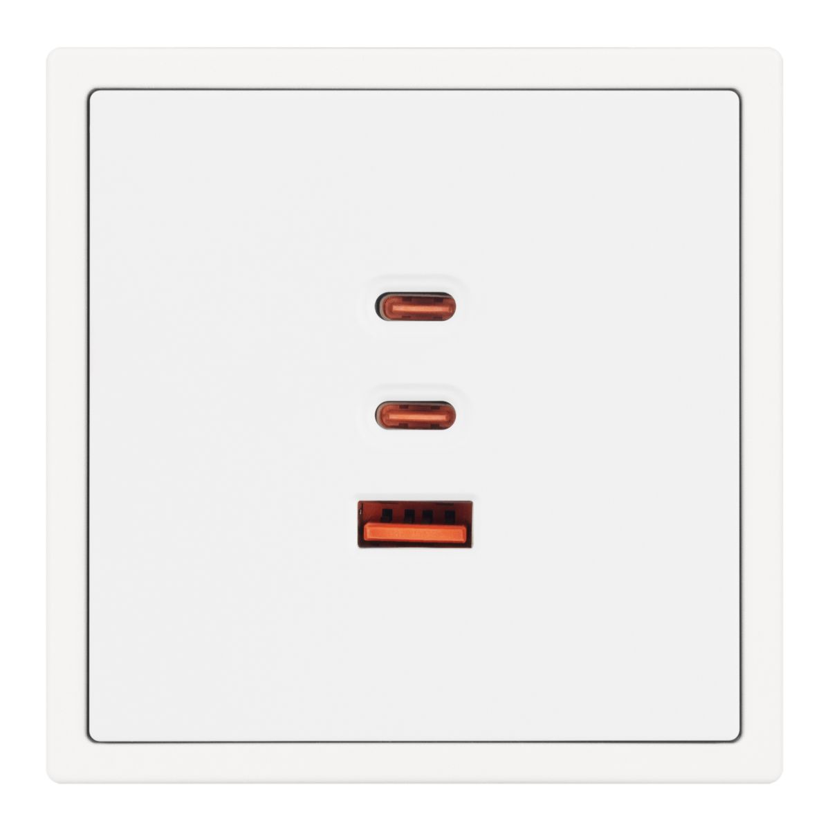 Механизм розетки с быстрой USB зарядкой Arlight SCT-NOBE-MUACC-SFPL-FC-WH (65W, QC3) 061839