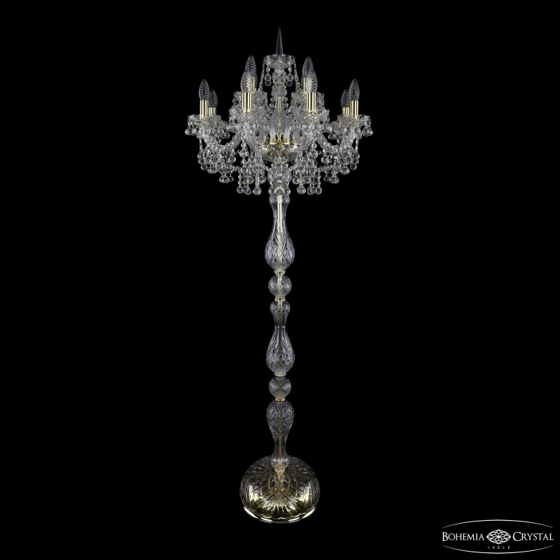 Торшер Bohemia Ivele Crystal 1409T1/8+4/195-165 G
