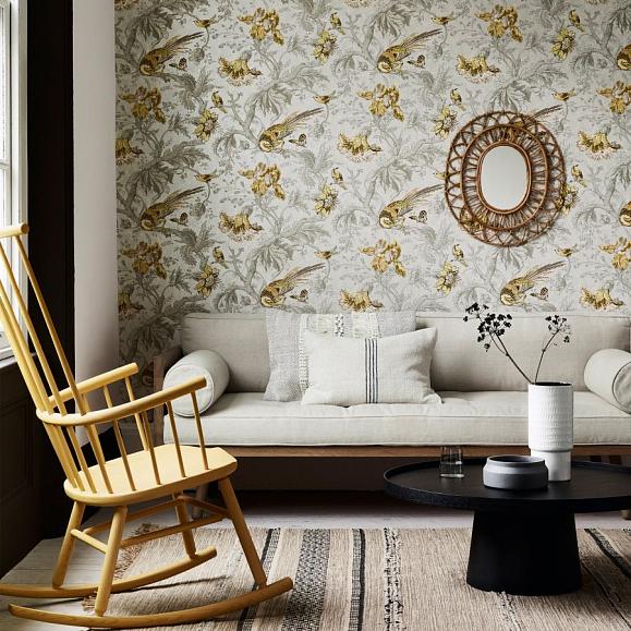 Обои Little Greene 0291CRGILTZ Crowe Hall Lane Gilt