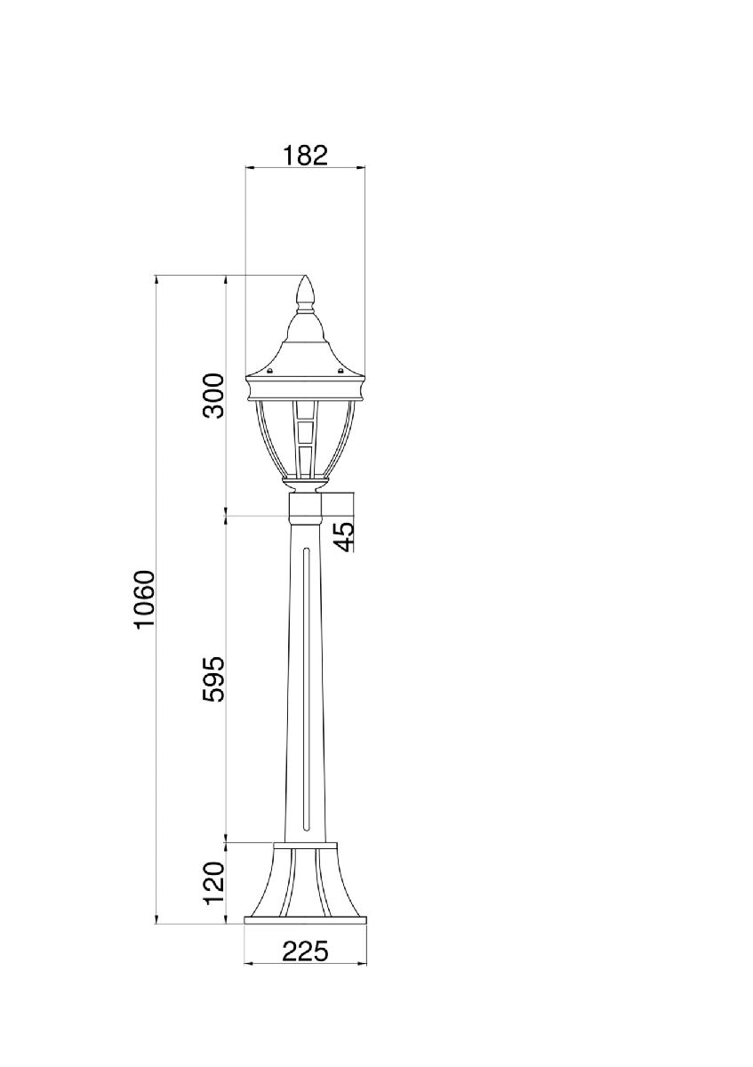 Ландшафтный светильник Maytoni Rivoli O026FL-01B