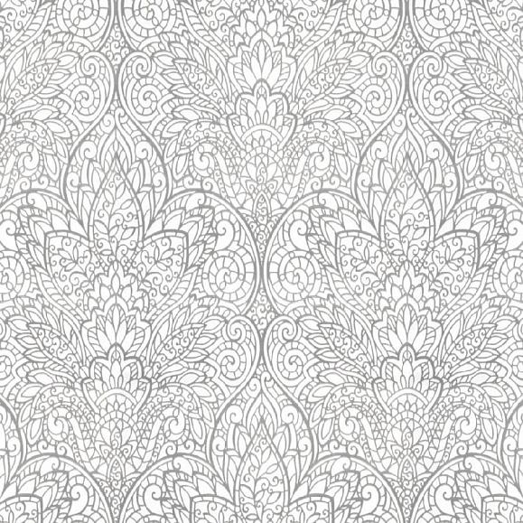 Обои York DT5011 Paradise White/Silver