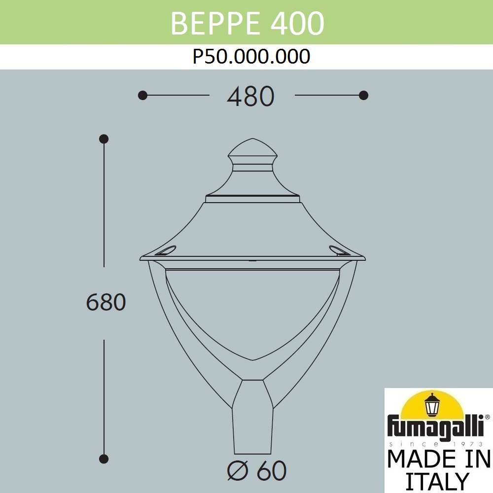 Уличный светильник Fumagalli Beppe P50.000.000.AXH27