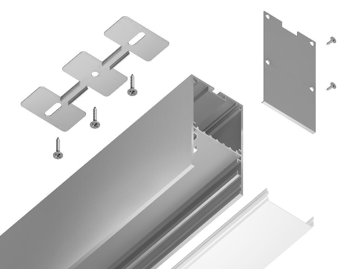 Алюминиевый профиль Ambrella Light Profile System GP3000AL