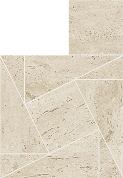 ATLAS CONCORDE MARVEL TRAVERTINE Pearl Mosaico Tessellation