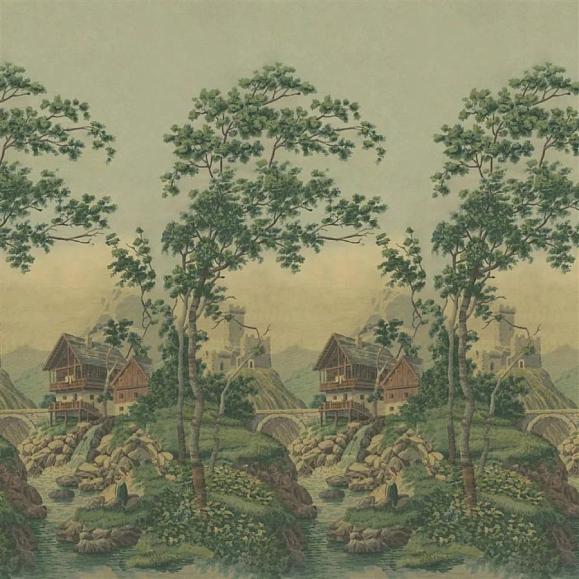 Панно John Derian PJD6011/01 Castle Scene 1 Forest