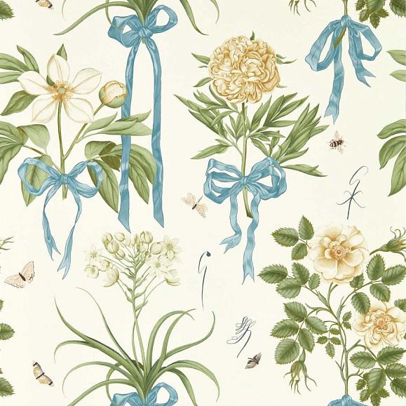 Обои Sanderson 217311 Cupid's Beau Quince/Chalk