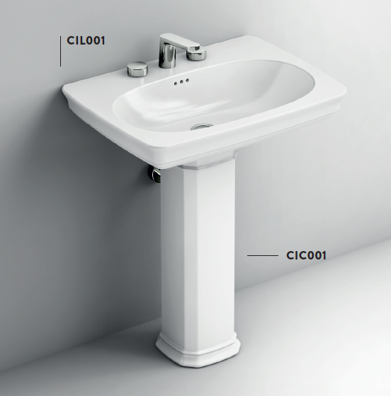Artceram CIVITAS Раковина 68х50 см, 1 отв., подвесная, цвет: белый