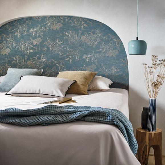 Обои Casamance 75891630 Mirador Bleu persan/doré