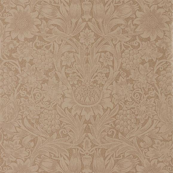 Обои Morris 216046 Pure Sunflower Copper/Russet
