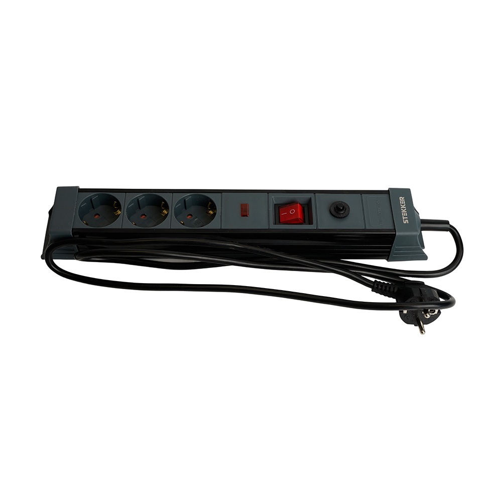 Сетевой фильтр 3-местный с/з Stekker Techno HM22-31-05 50155