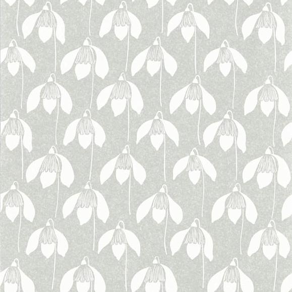 Обои Scion 112813 Snowdrop Pewter