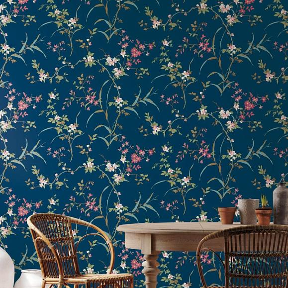 Обои York BL1745 Blossom Branches Navy
