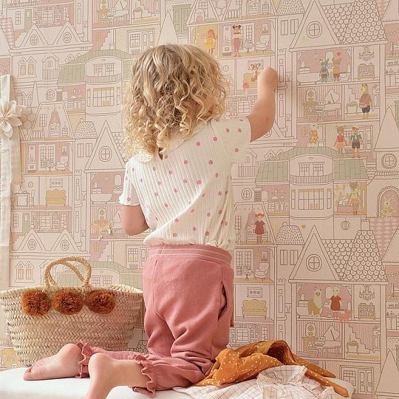 Обои Majvillan 147-03 Dollhouse Sunny Pink