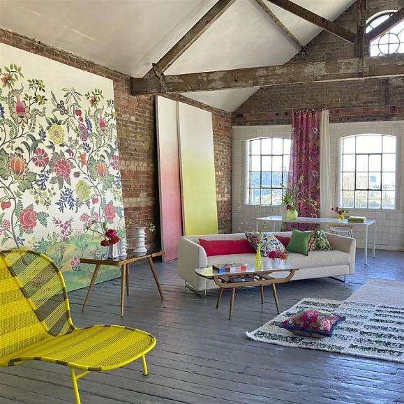 Панно Designers Guild PDG1169/01 Brocart Decoratif Fuchsia