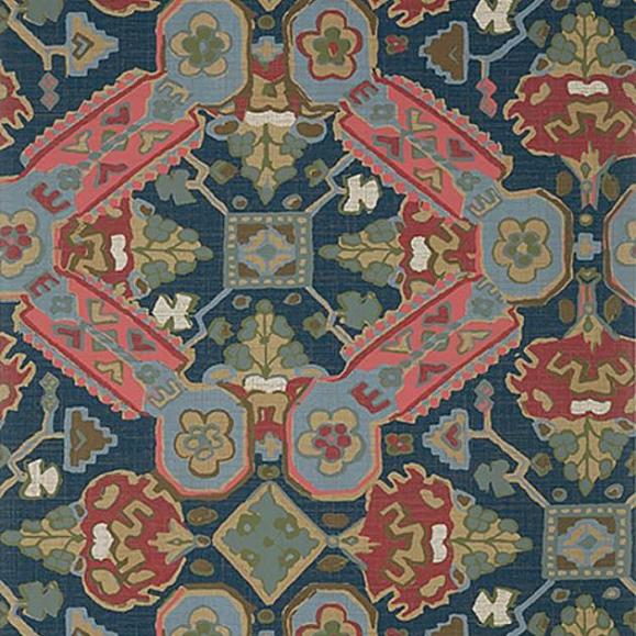 Обои Thibaut T10829 Persian Carpet Navy
