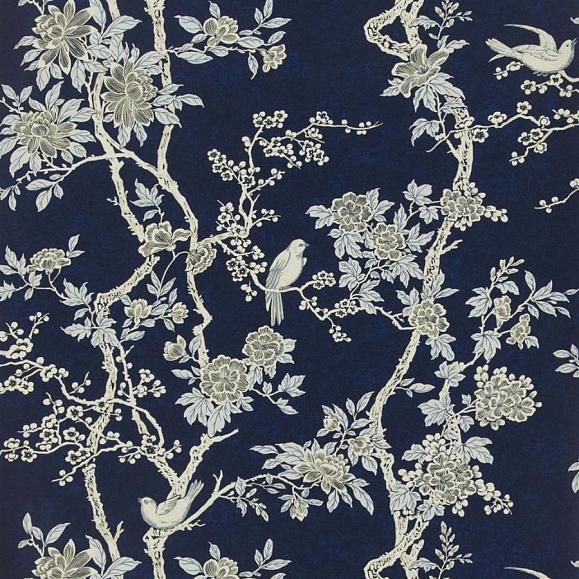 Обои Ralph Lauren PRL048/04 Marlowe Floral Prussian Blue