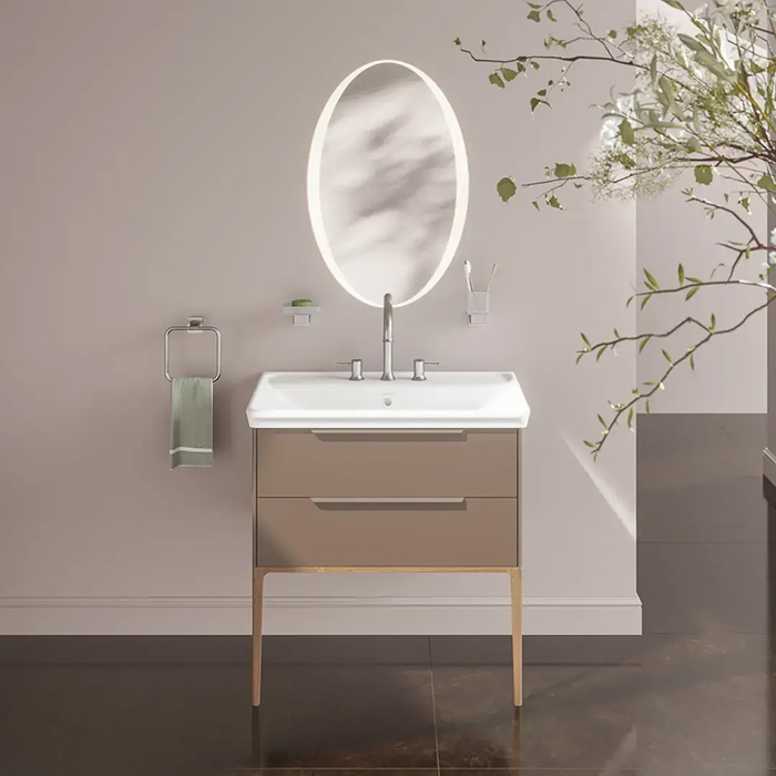 Kerama Marazzi Elegance Зеркало 52см, подвесное, сенсор смена цвета подсветки и диммер, цвет: белый