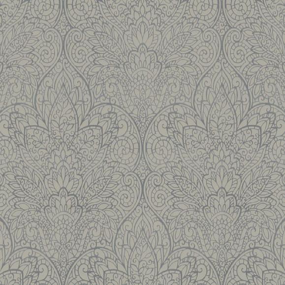 Обои York DT5012 Paradise Dark Taupe/Silver