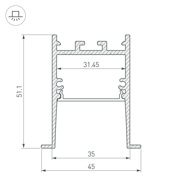 Профиль Arlight SL-COMFORT 031767