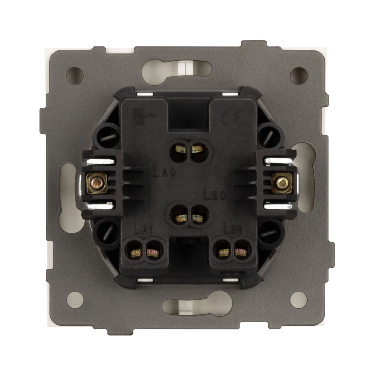 Механизм выключателя двухклавишный непроходной Arlight SWT-TENDO-MK02-PL-WH (230V, 10A) 054058
